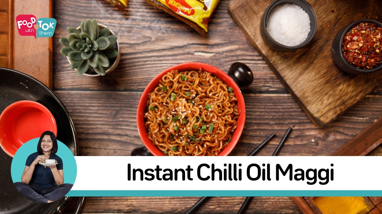 Trending Chilli Oil Maggi Recipe Korean Garlic Chili Oil Noodles 5