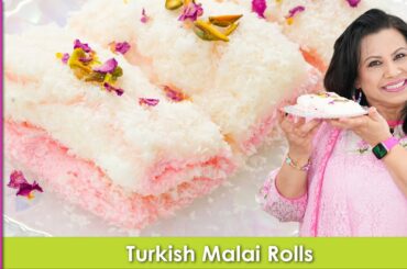 Badaloon Jaise Naram Mu Me Ghuljane Wale Turkish Malai Rolls Recipe in Urdu Hindi - RKK