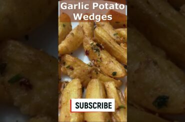 Crispy And Delicious Chili Garlic Potatoes Wedges Recipe By Wajeecooks #shorts