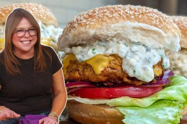 How to Make Buffalo Chicken Chili Cheeseburgers | Rachael Ray