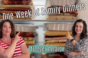 One Week of Family Freezer Meals | Meal Prep Tips and Recipes