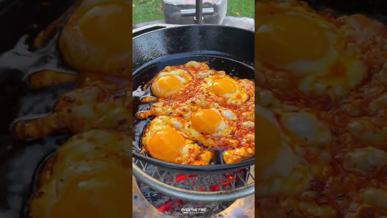 Steak and Chili Oil Eggs Recipe Over The Fire Cooking by Derek Wolf