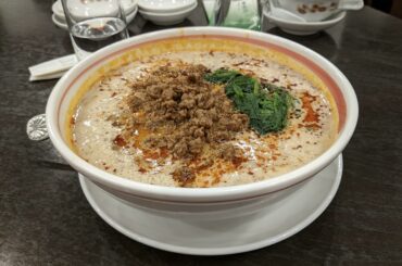 Sichuan Dandan Noodles in Yokohama Chinatown, Japan