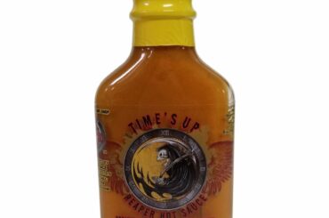 Times Up Reaper Hot Sauce.