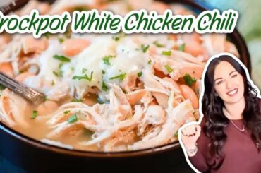 How to Make the BEST White Chicken Chili in Your CrockPot!
