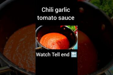 Chili garlic tomato sauce||with easy mathod | BYE Wresha food