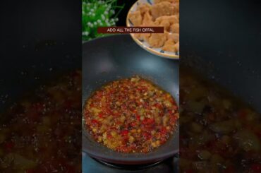 EASY STIR-FRIED FISH OFFAL RECIPE, HAVE U EVER SEEN IT BEFORE? #recipe #fish #chinesefood #cooking