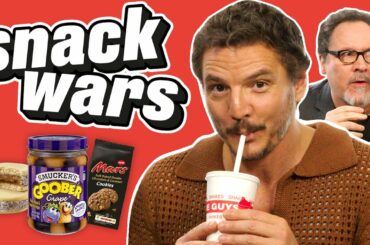 Pedro Pascal & Jon Favreau Compare American and Chilean Snacks | Snack Wars | @LADbible