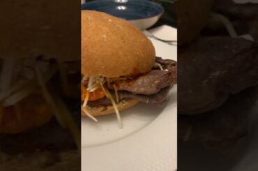 Steak Sandwich Recipe Home Cooking Meal - Easy Recipe with Cheese & Chili Pesto #cooking #recipe