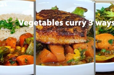 You Have to Try This Vegetables Curry | blackened Salmon | Brown Rice | Curry Recipe