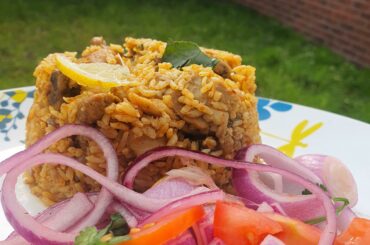 South Indian Chicken biryani on a Lazy Monday