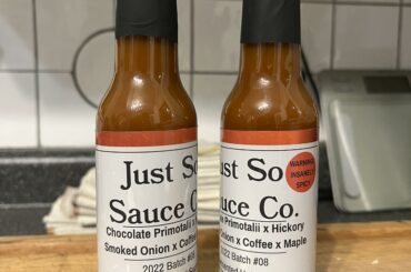 My Chocolate Primotalii Sauce from this past season. Get the maple up front then just kicks your entire ass.