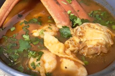 Mexican seafood soup