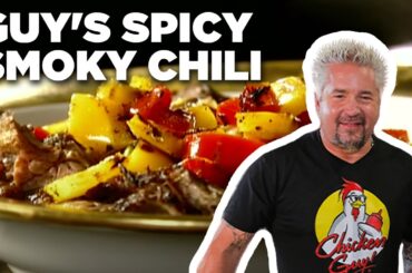 Guy Fieri's Spicy Smoky Chili | Guy's Big Bite | Food Network