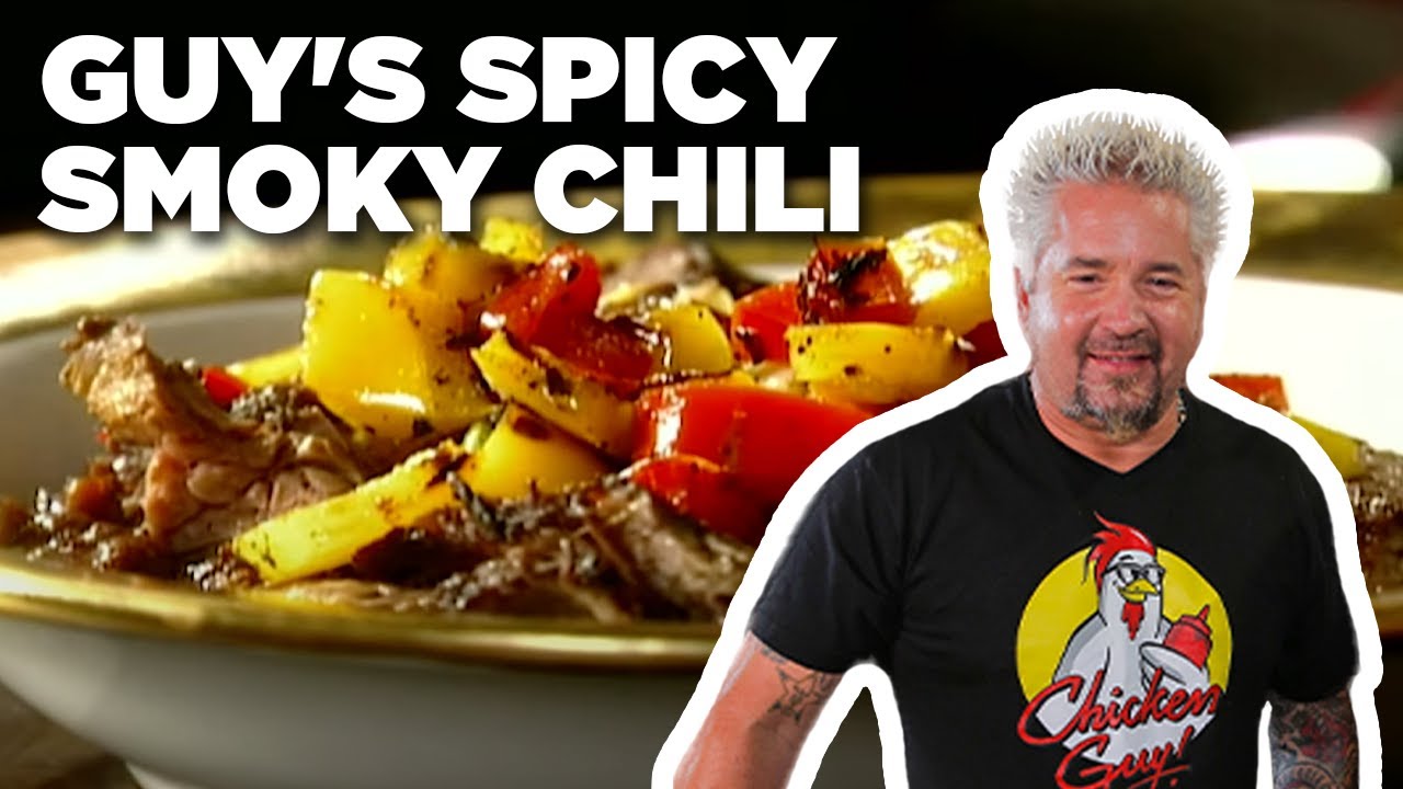Guy Fieri's Spicy Smoky Chili Guy's Big Bite Food Network Chili Chili
