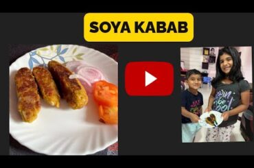 Soya kabab | veg kabab | soybeans recipe | vegetarian starters recipes | veg nuggets