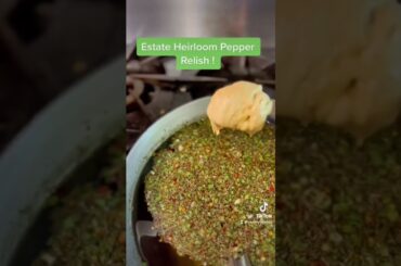 Estate Heirloom Pepper relish recipe ! #recipe #food #chili#pepper#relish#estate#chef#