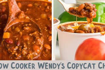 Slow Cooker Wendy's Chili {Copycat Recipe}