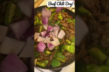 Beef Chili Dry Recipe | Super easy beef chili #shorts