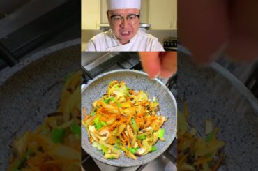 Korean mixed thin noodles with special chili & sweet sauce