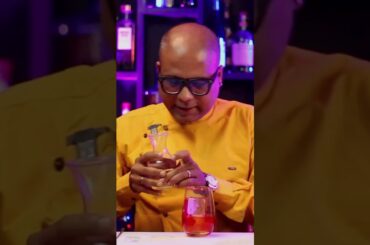 RRR Cocktail | #shorts | Old Monk Rum, Red Chili & Rose |  #rrrmovie | @Cocktailsindia