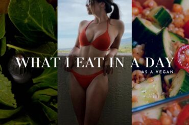WHAT I EAT IN A DAY AS A VEGAN | easy, plant-based, and realistic recipes for the day