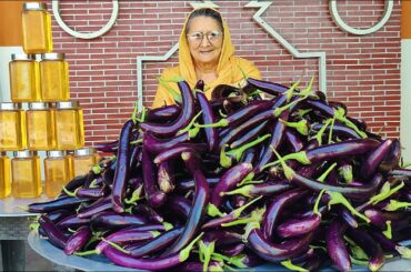 BRINJAL CURRY | Oil Brinjal Curry Recipe | Aloo Baingan Recipe | Veg Village Food