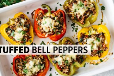 STUFFED PEPPERS | stuffed bell peppers recipe + meal prep tips