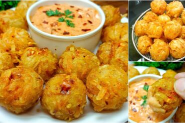 Iftar Special Recipes | Viral Aloo Laccha Ball with Chili Mayo Sauce | Ramzan Special Recipes