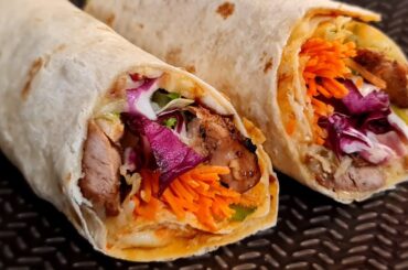 Black Pepper Chicken Wrap / Quick and Easy recipe