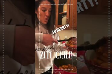 Chili with NOODLES! The collision of two perfect foods! My Ziti #chili  is outrageous! #cooking