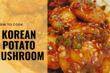KOREAN POTATO MUSHROOM | Most Viral Chili Garlic Potato Recipe - BHOJBARI