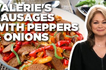 Valerie Bertinelli's Sausages with Peppers and Onions | Valerie's Home Cooking | Food Network