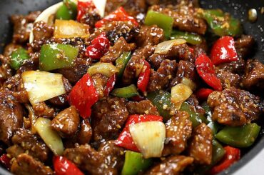 PEPPER STEAK RECIPE| BEEF STIR FRY - BETTER THAN CHINESE TAKE OUT!