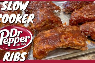 Slow Cooker Dr Pepper Ribs - Easy CROCKPOT Dr Pepper Ribs Recipe