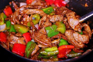 Easy Yummy Pepper Steak Recipe - Steak and Peppers Stir Fry