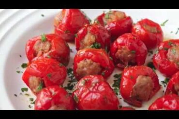 Food Wishes Recipes - Sausage Cherry Pepper Poppers Recipe - Stuffed Cherry Pepper Poppers