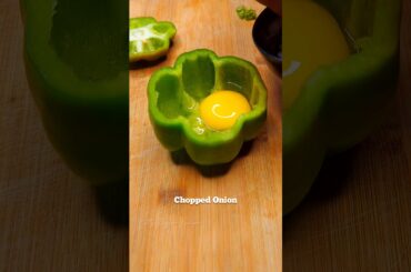 Stuffed Bell Pepper | Stuffed Capsicum | Bharwa shimla | Capsicum Recipe | Breakfast #Shorts