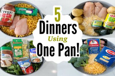 5 QUICK & Easy One-Pot Recipes | Deliciously Simple Skillet Dinners