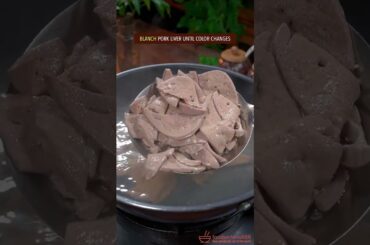 EASY & QUICK SPICY PORK LIVER SALAD RECIPE #recipe #pork #liver #chinesefood #cooking #salad #spicy