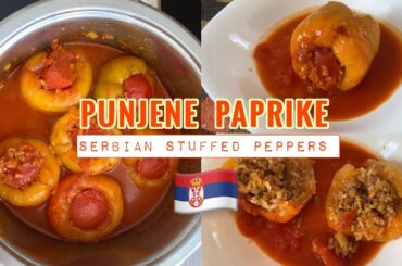 How to make Serbian Stuffed Peppers | Punjene Paprike sa meson Recipe