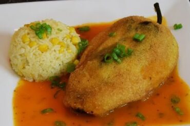 Mexican Food, Chiles Rellenos, Stuffed Poblano Peppers Recipe!