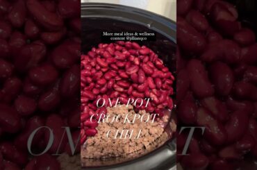 One Pot Crockpot Chili (recipe in comments)