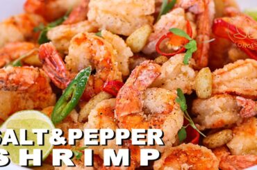 The BEST Salt and Pepper Shrimp EVER SO CRISPY!!
