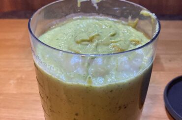 Spicy creamy avocado salsa: One of my favorite little recipes to make, except this time I did it while traveling in Mexico, using local ingredients