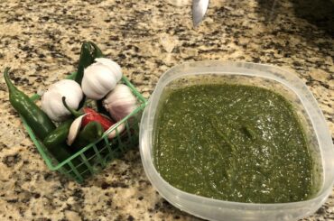 Smoked & Boiled Tomatillo salsa
