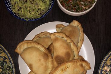 Empanadas with pebre! So freaking good. And also guac but the pebre was honestly better with this.