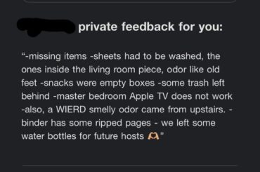 Salsa making (roasting jalapenos) earned negative AirBnB feedback from basement apartment