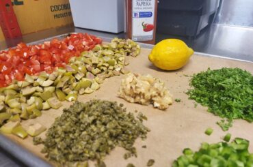 Mediterranean salsa (recipe will be the first comment)