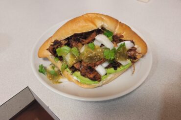 Made my first carnitas torta today
